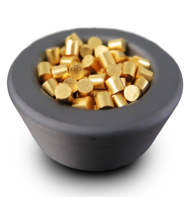 Gold Pellets (Au, Purity: 99.9%, APS: 1/8-1/4, Dia: 3mm) - Nanorh